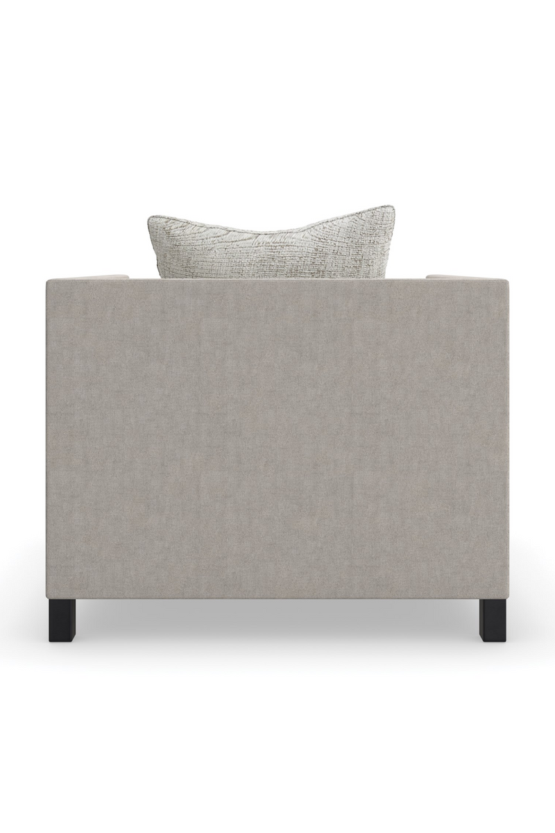 Fauteuil Lounge Gris Clair | Caracole Tuxedo | OROA.fr