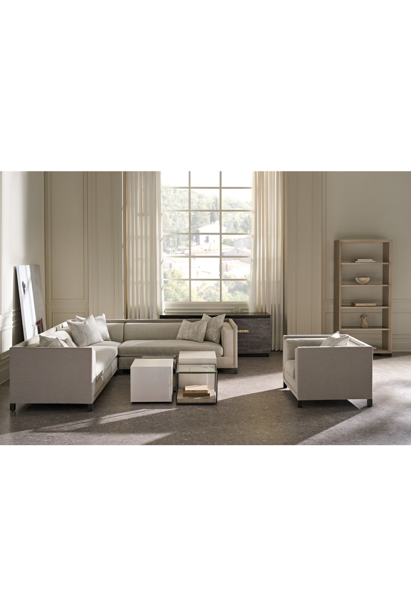 Fauteuil Lounge Gris Clair | Caracole Tuxedo | OROA.fr