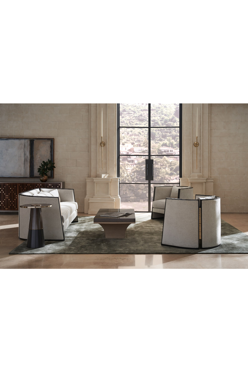 Fauteuil lounge moderne gris | Caracole Cut Away | OROA.fr