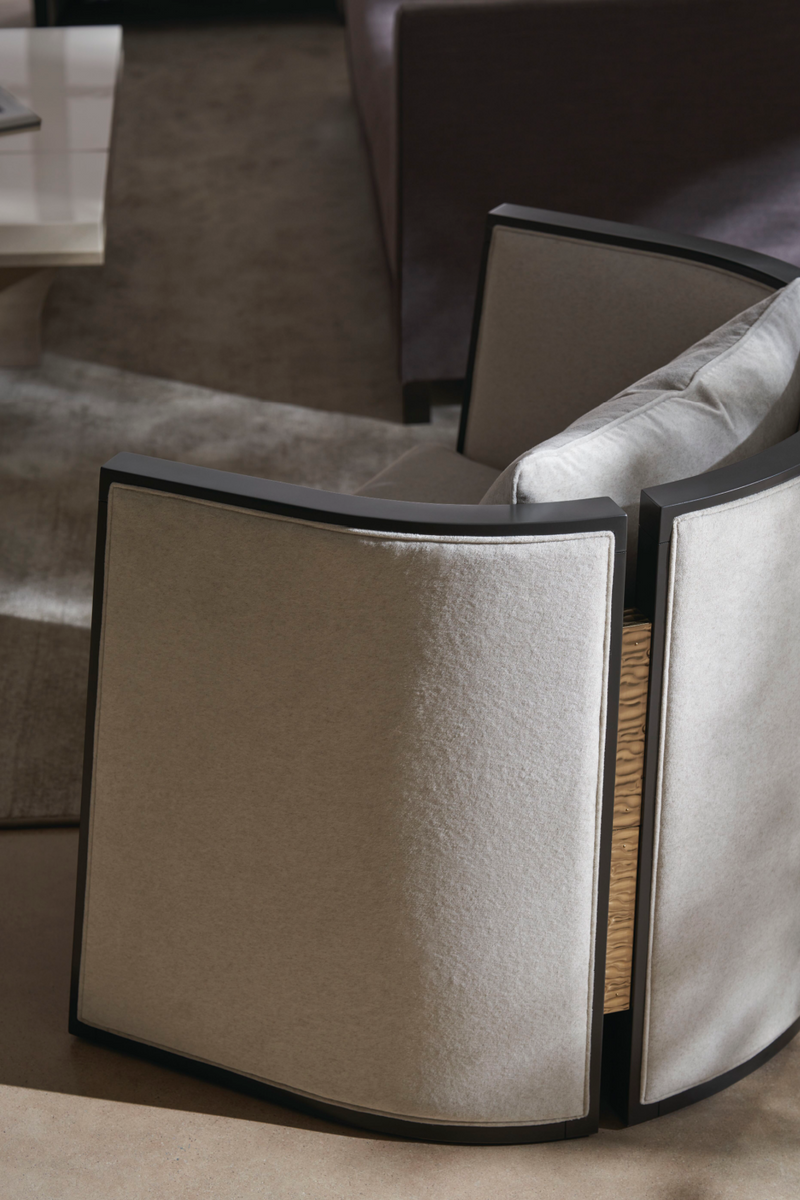 Fauteuil lounge moderne gris | Caracole Cut Away | OROA.fr