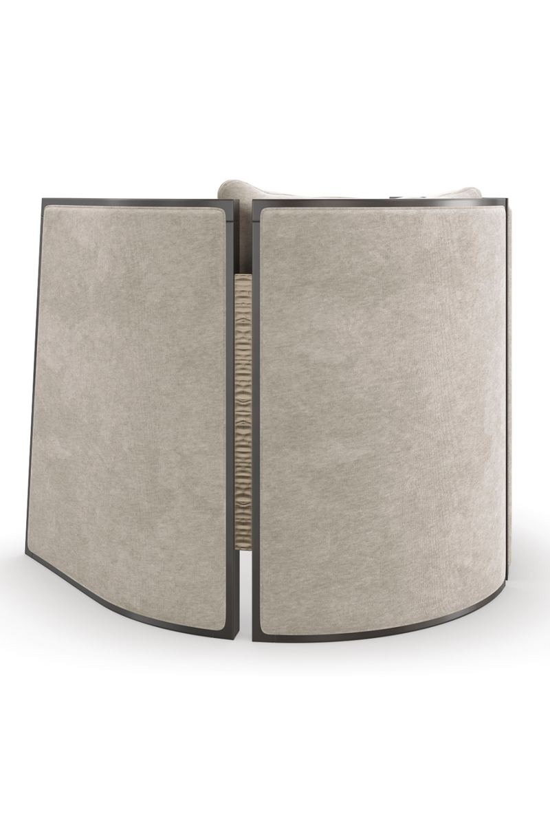 Fauteuil lounge moderne gris | Caracole Cut Away | OROA.fr