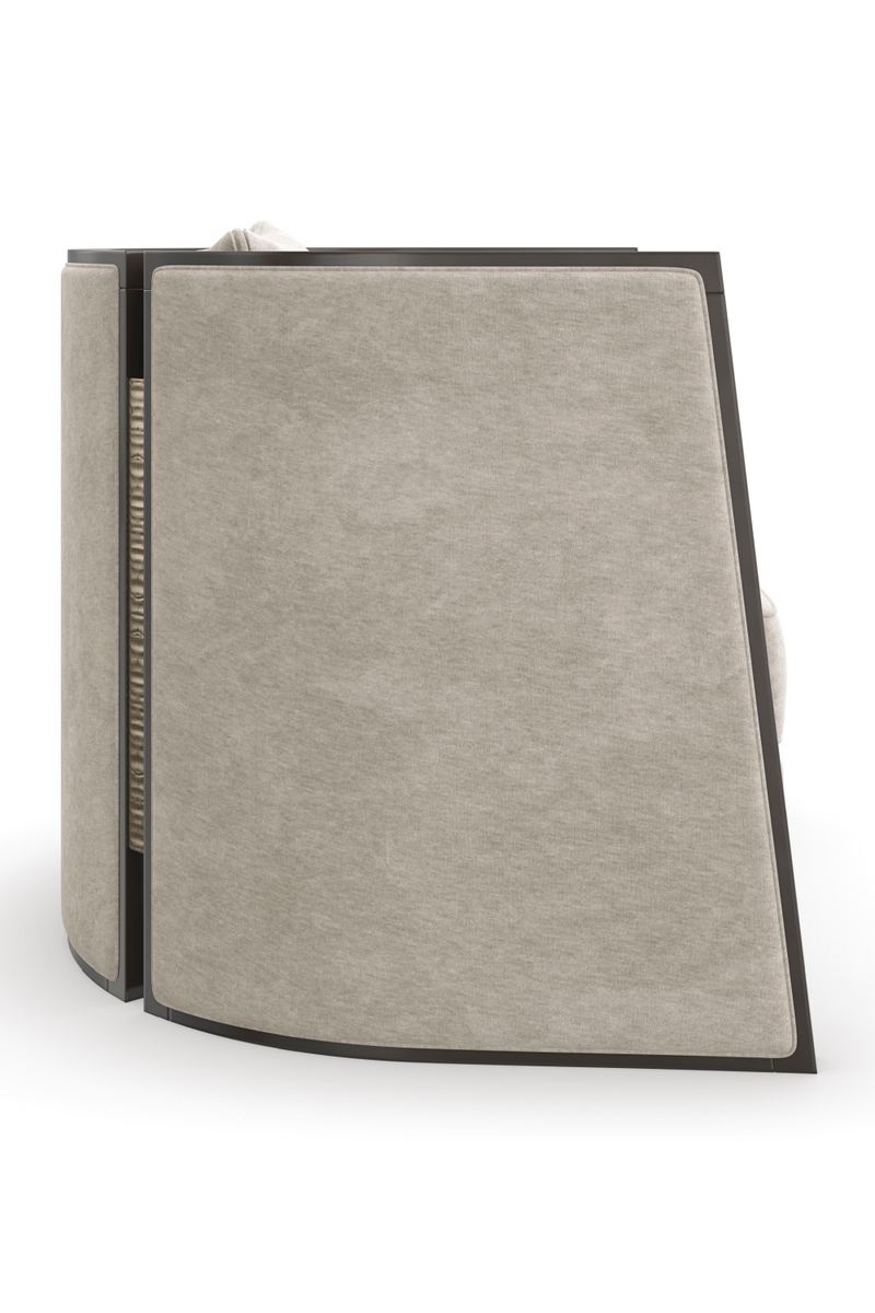 Fauteuil lounge moderne gris | Caracole Cut Away | OROA.fr
