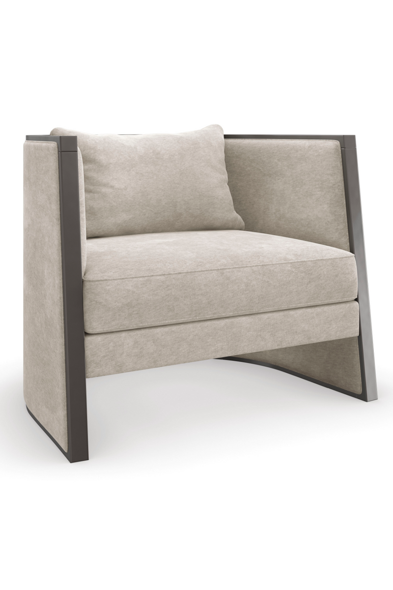 Fauteuil lounge moderne gris | Caracole Cut Away | OROA.fr