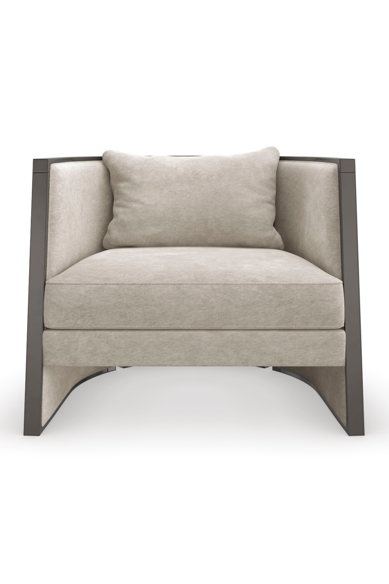 Fauteuil lounge moderne gris | Caracole Cut Away | OROA.fr