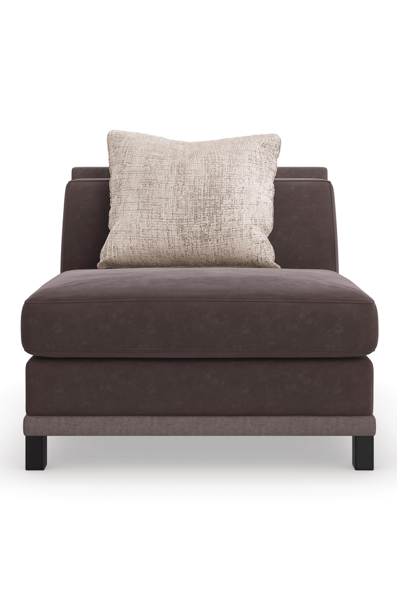 Fauteuil d’Angle Rembourré Marron | Caracole Tuxedo | OROA.fr