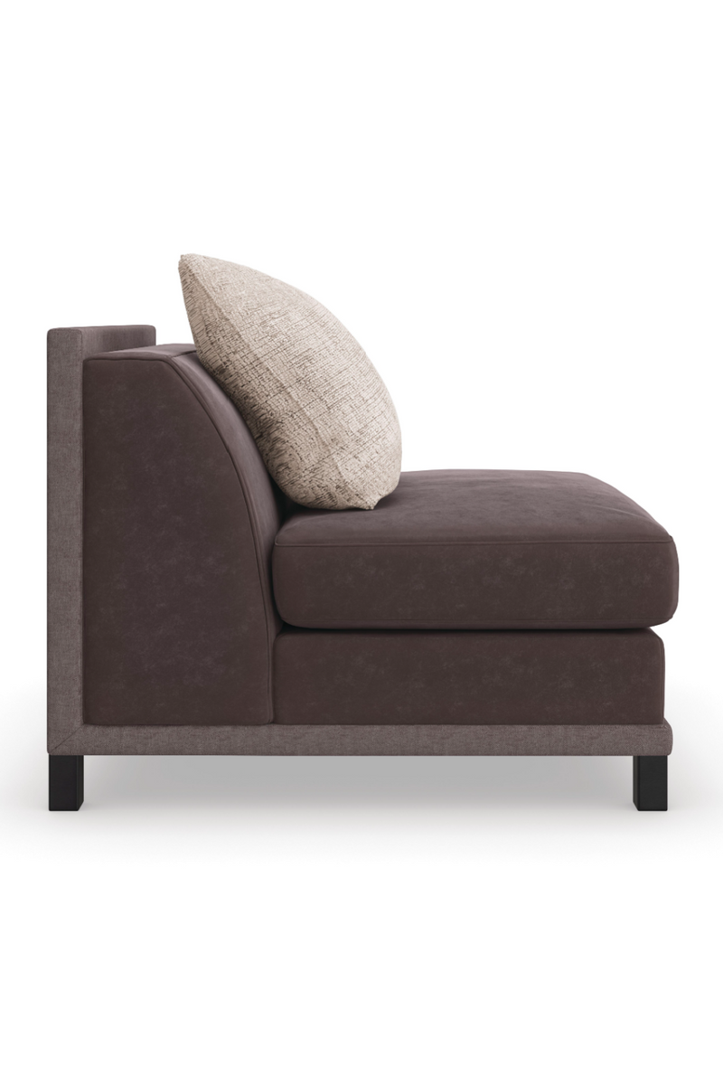 Fauteuil d’Angle Rembourré Marron | Caracole Tuxedo | OROA.fr