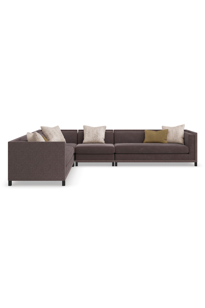 Fauteuil d’Angle Rembourré Marron | Caracole Tuxedo | OROA.fr