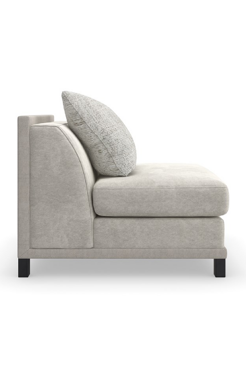 Fauteuil d’Angle Gris Clair | Caracole Tuxedo | OROA.fr
