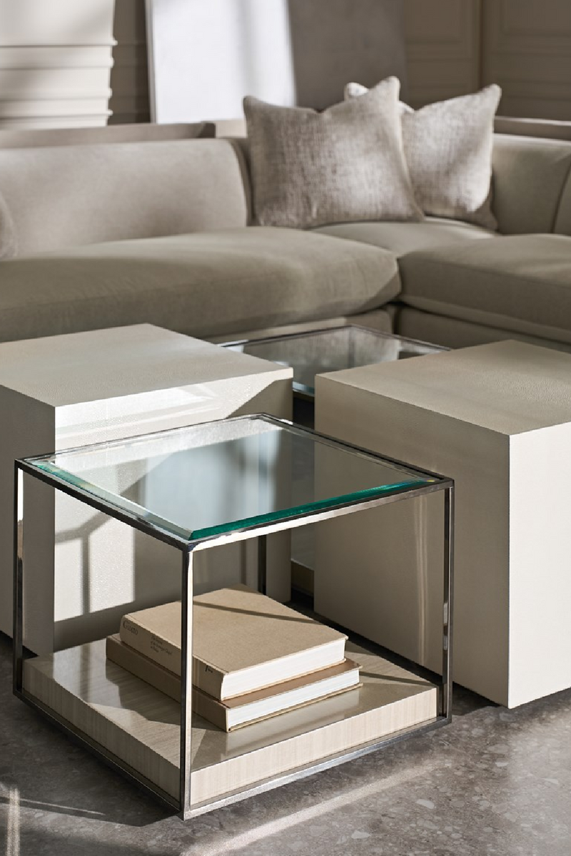 Fauteuil d’Angle Gris Clair | Caracole Tuxedo | OROA.fr