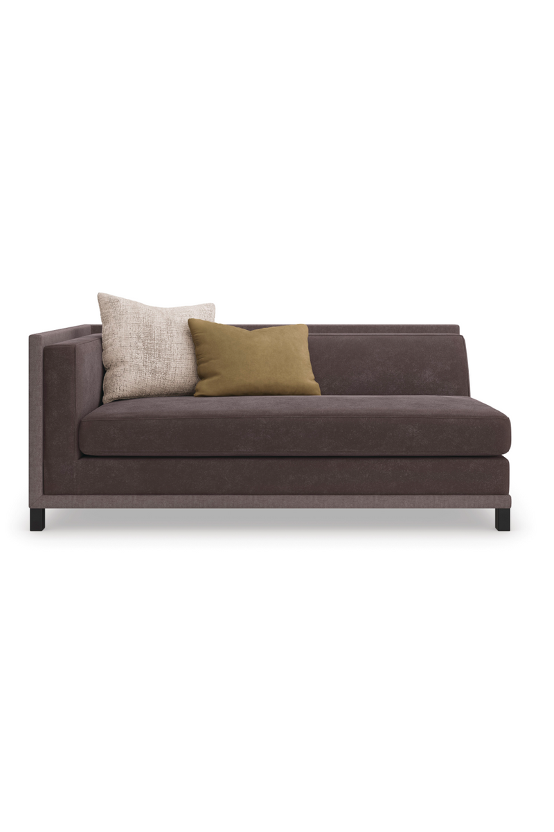 Fauteuil d’Angle Rembourré Marron | Caracole Tuxedo | OROA.fr