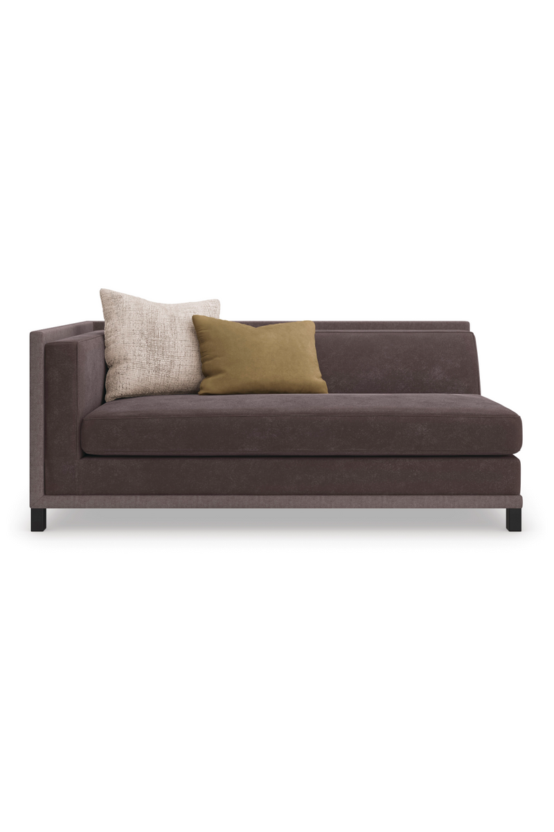 Fauteuil d’Angle Rembourré Marron | Caracole Tuxedo | OROA.fr