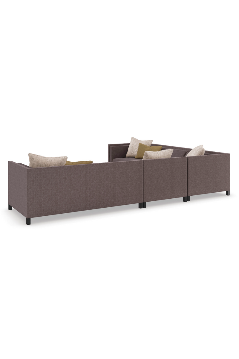 Fauteuil d’Angle Rembourré Marron | Caracole Tuxedo | OROA.fr