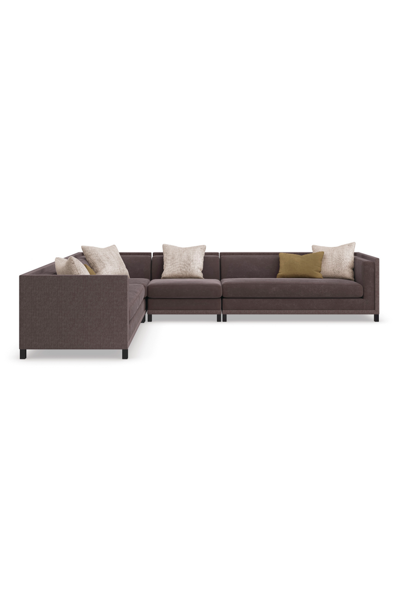 Fauteuil d’Angle Rembourré Marron | Caracole Tuxedo | OROA.fr