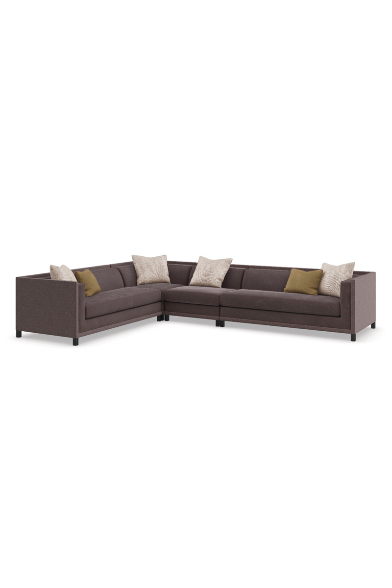Fauteuil d’Angle Rembourré Marron | Caracole Tuxedo | OROA.fr