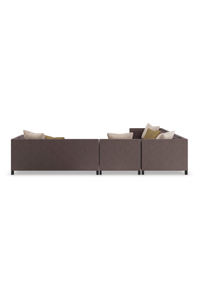 Fauteuil d’Angle Rembourré Marron | Caracole Tuxedo | OROA.fr