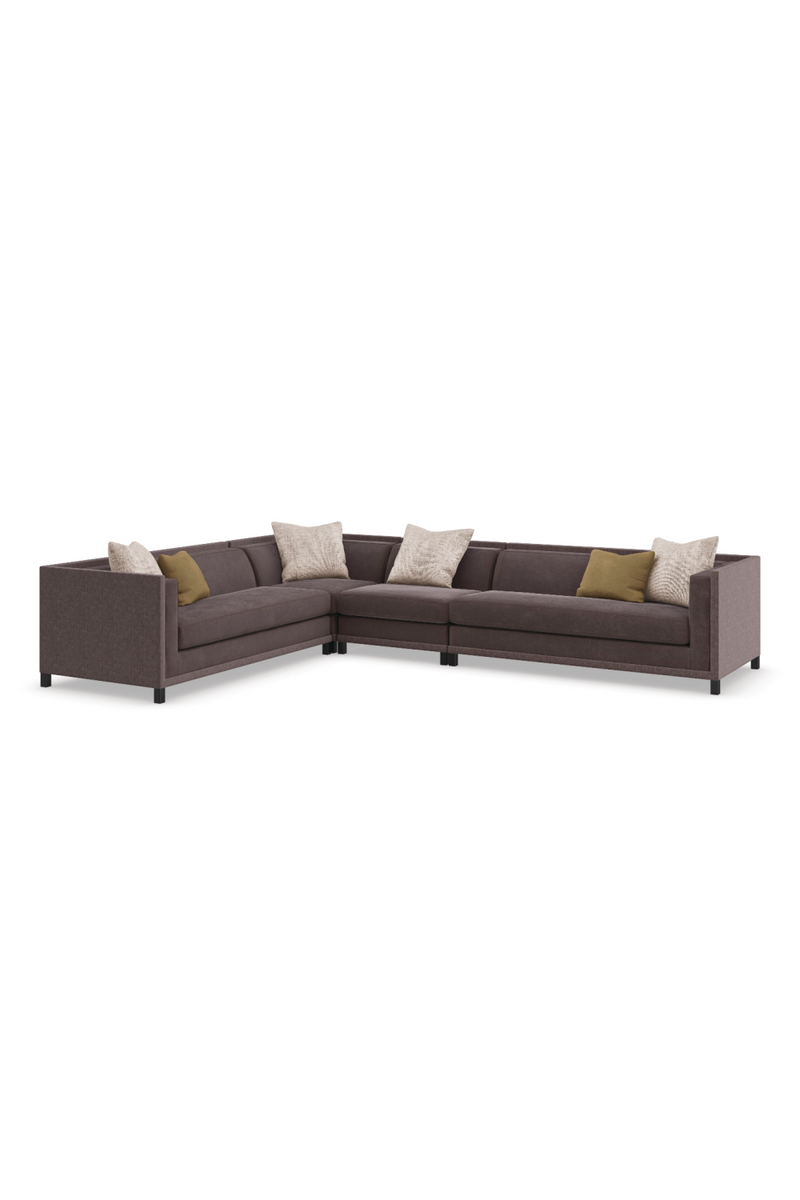 Fauteuil d’Angle Rembourré Marron | Caracole Tuxedo | OROA.fr