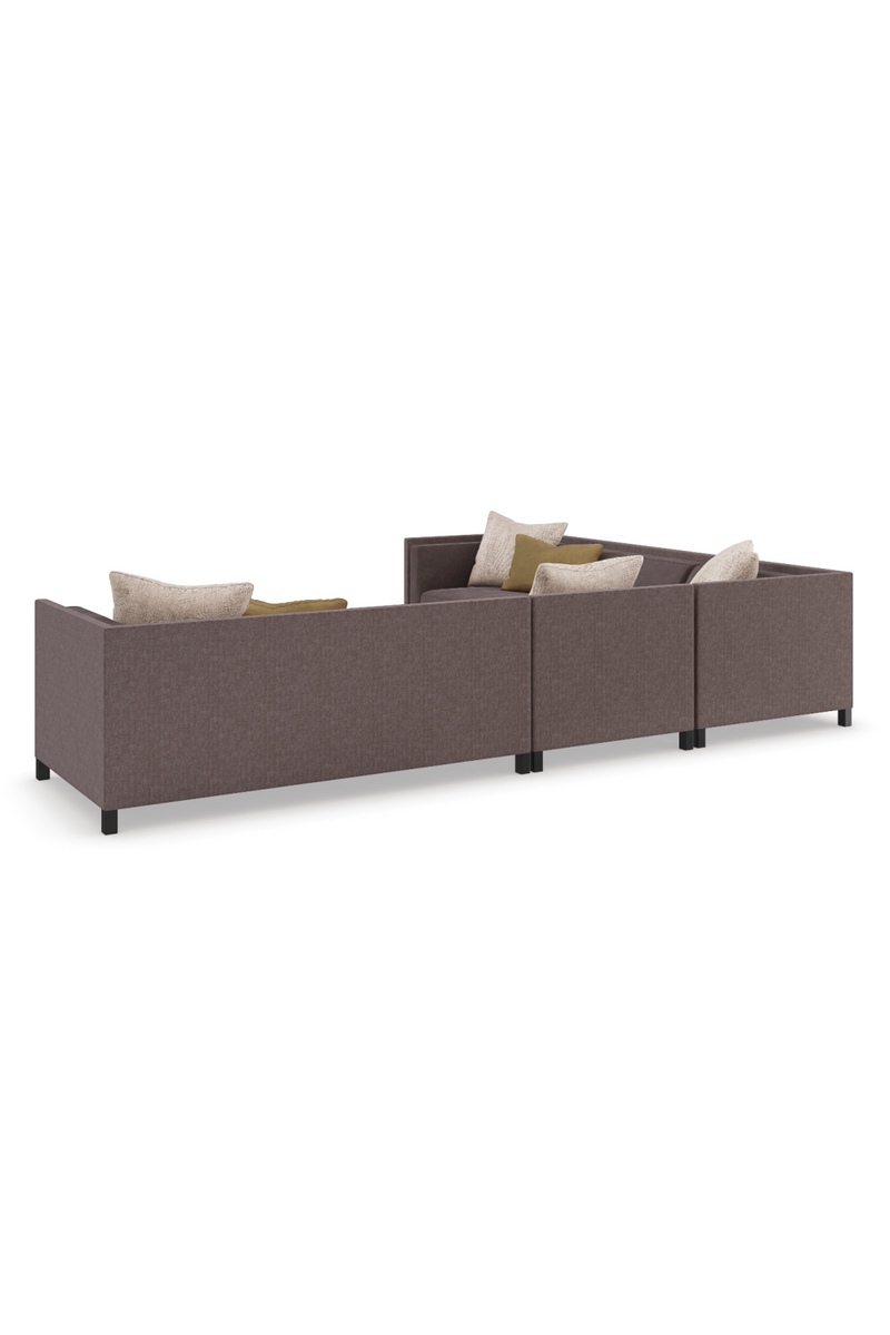 Fauteuil d’Angle Rembourré Marron | Caracole Tuxedo | OROA.fr