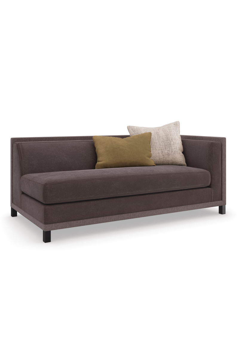 Fauteuil d’Angle Rembourré Marron | Caracole Tuxedo | OROA.fr