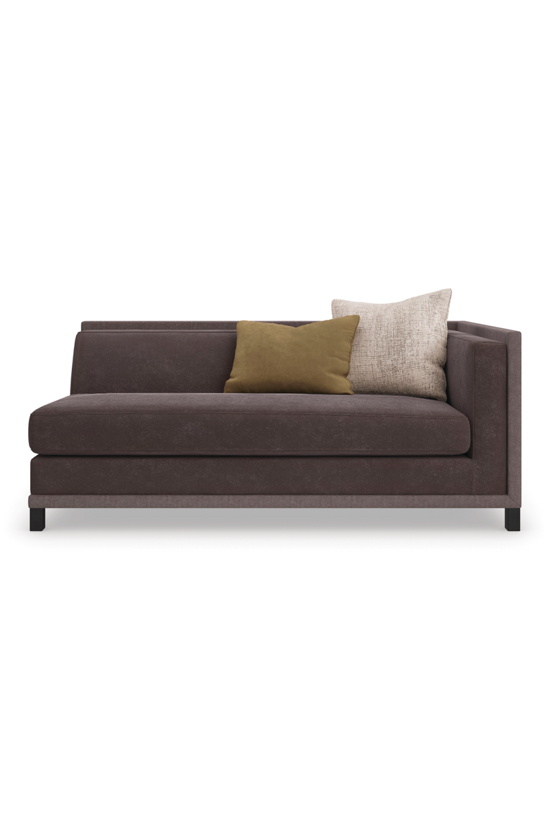 Fauteuil d’Angle Rembourré Marron | Caracole Tuxedo | OROA.fr