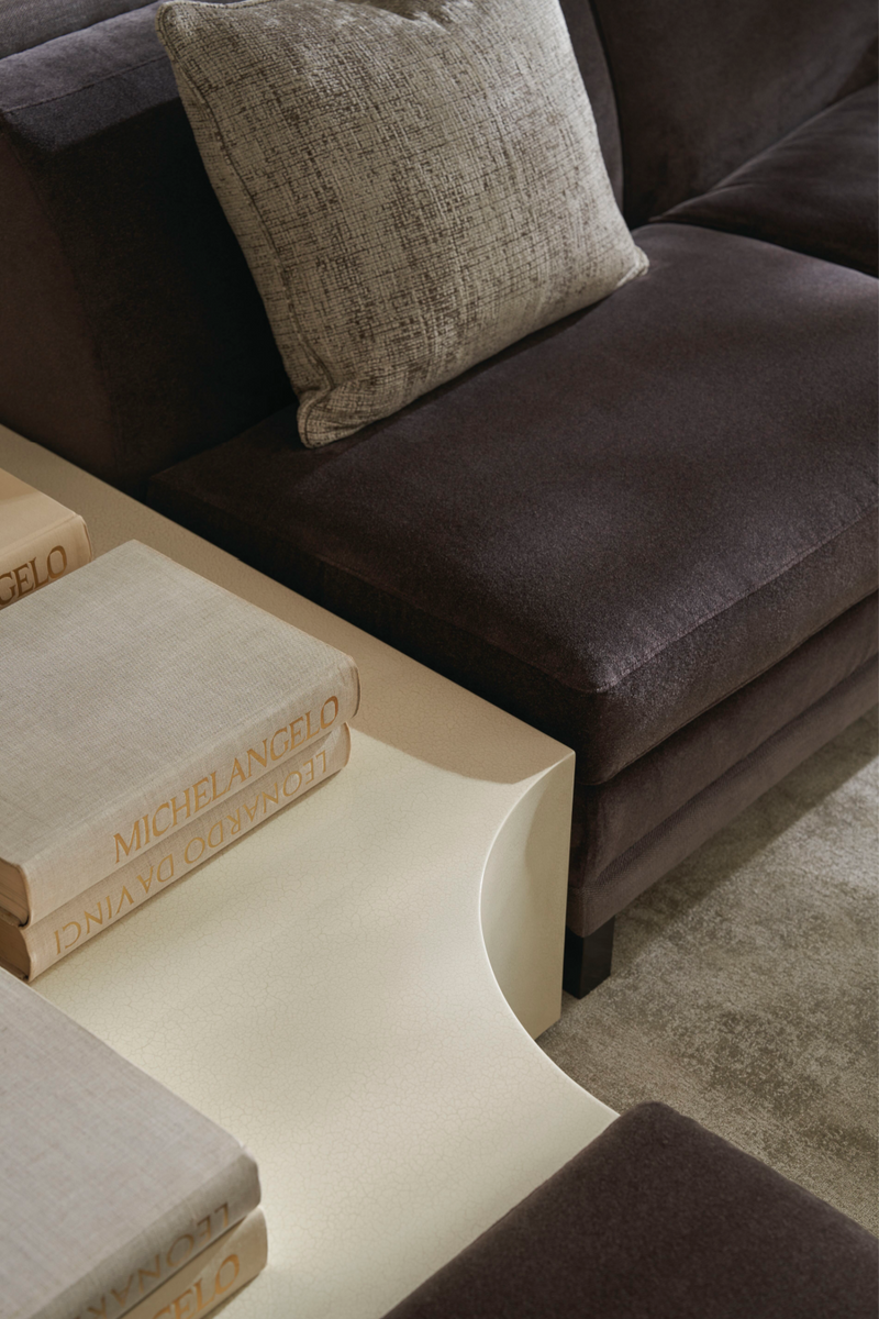 Fauteuil d’Angle Rembourré Marron | Caracole Tuxedo | OROA.fr