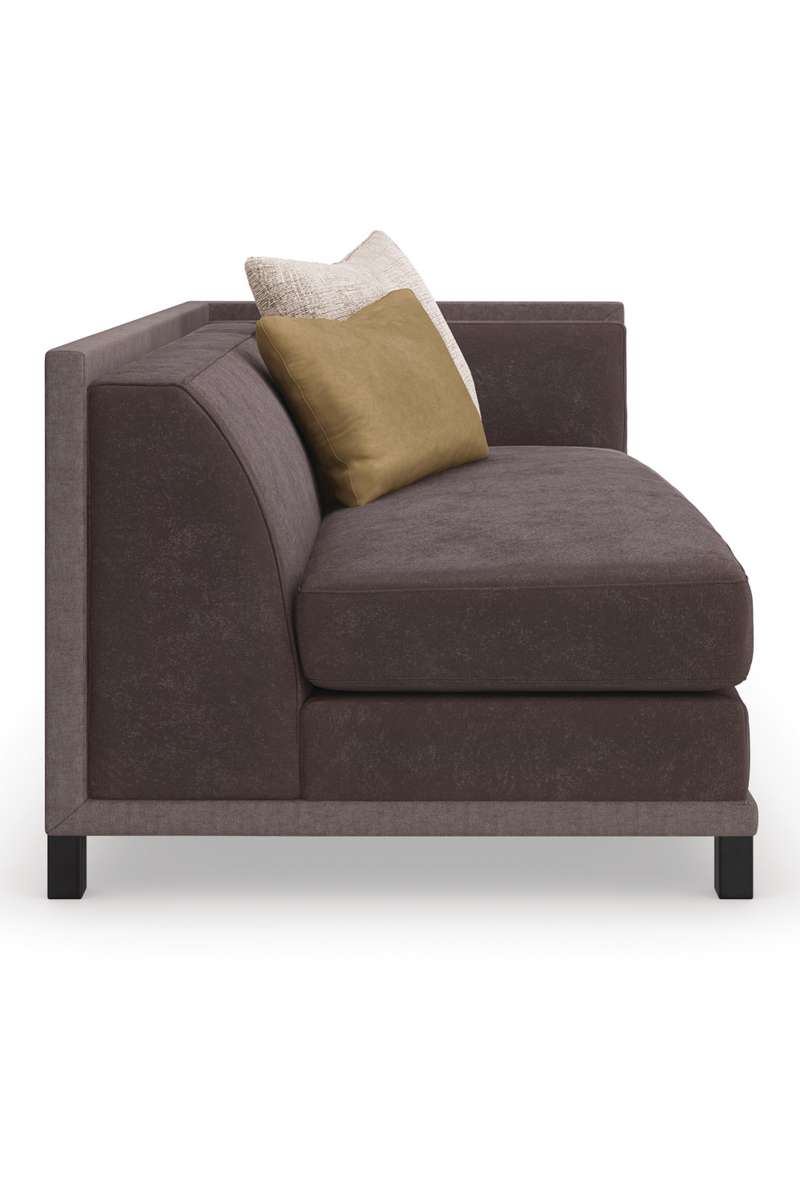 Fauteuil d’Angle Rembourré Marron | Caracole Tuxedo | OROA.fr