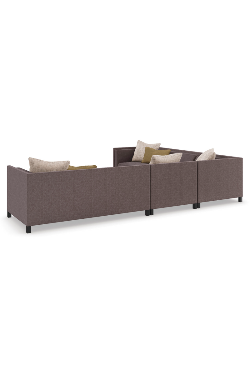 Fauteuil d’Angle Rembourré Marron | Caracole Tuxedo | OROA.fr