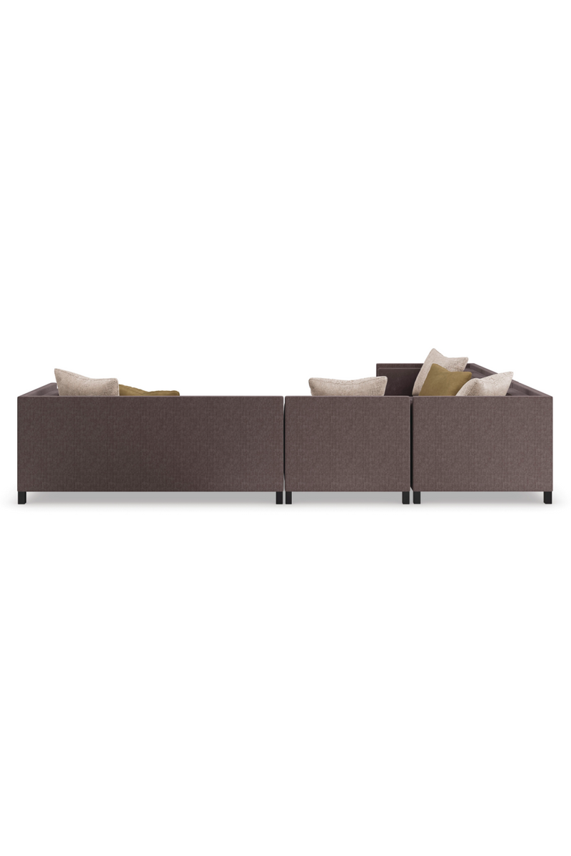 Fauteuil d’Angle Rembourré Marron | Caracole Tuxedo | OROA.fr
