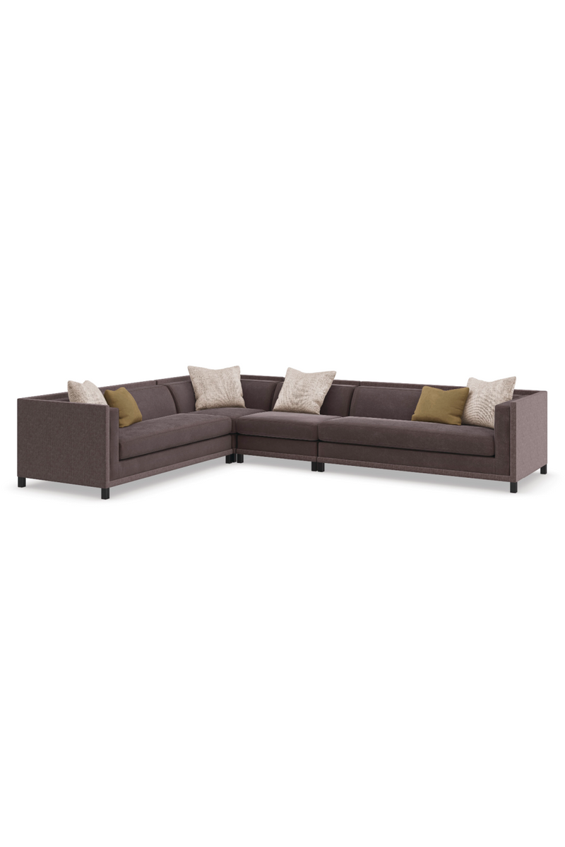 Fauteuil d’Angle Rembourré Marron | Caracole Tuxedo | OROA.fr