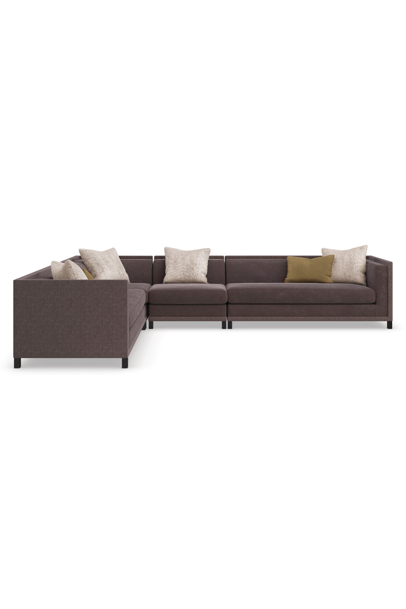 Fauteuil d’Angle Rembourré Marron | Caracole Tuxedo | OROA.fr