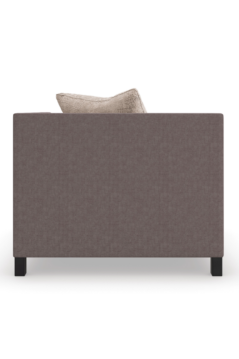 Fauteuil d’Angle Rembourré Marron | Caracole Tuxedo | OROA.fr