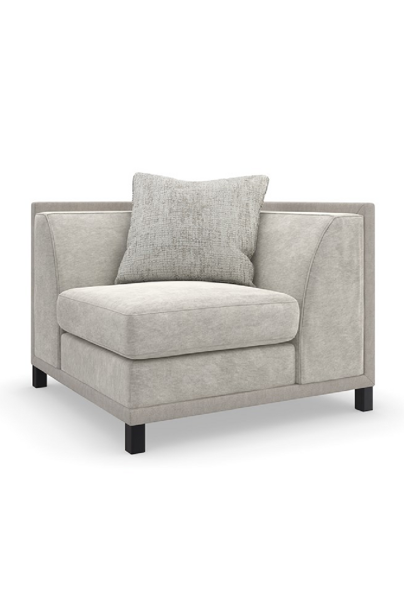 Fauteuil d’Angle Gris Clair | Caracole Tuxedo | OROA.fr