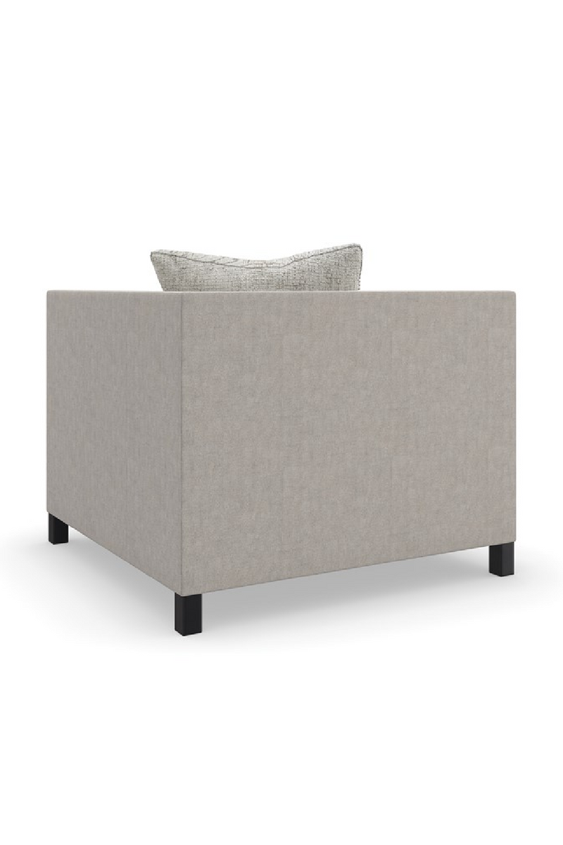 Fauteuil d’Angle Gris Clair | Caracole Tuxedo | OROA.fr