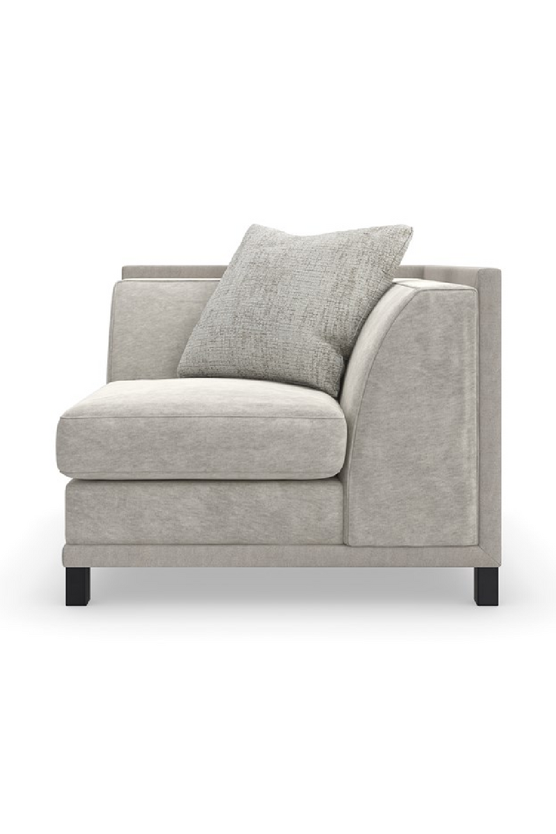 Fauteuil d’Angle Gris Clair | Caracole Tuxedo | OROA.fr
