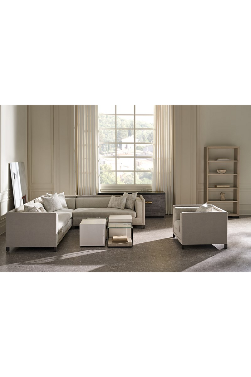 Fauteuil d’Angle Gris Clair | Caracole Tuxedo | OROA.fr