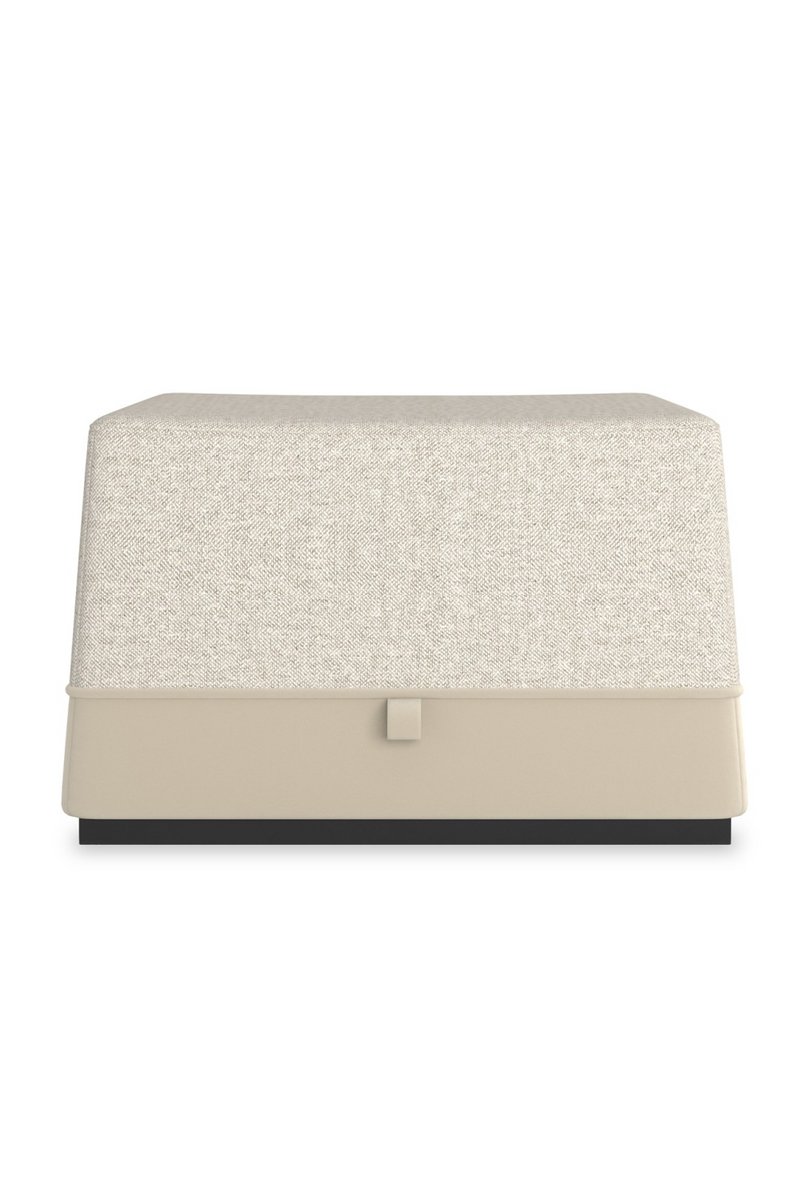 Pouf en tweed gris | Caracole Et Voila | OROA.fr