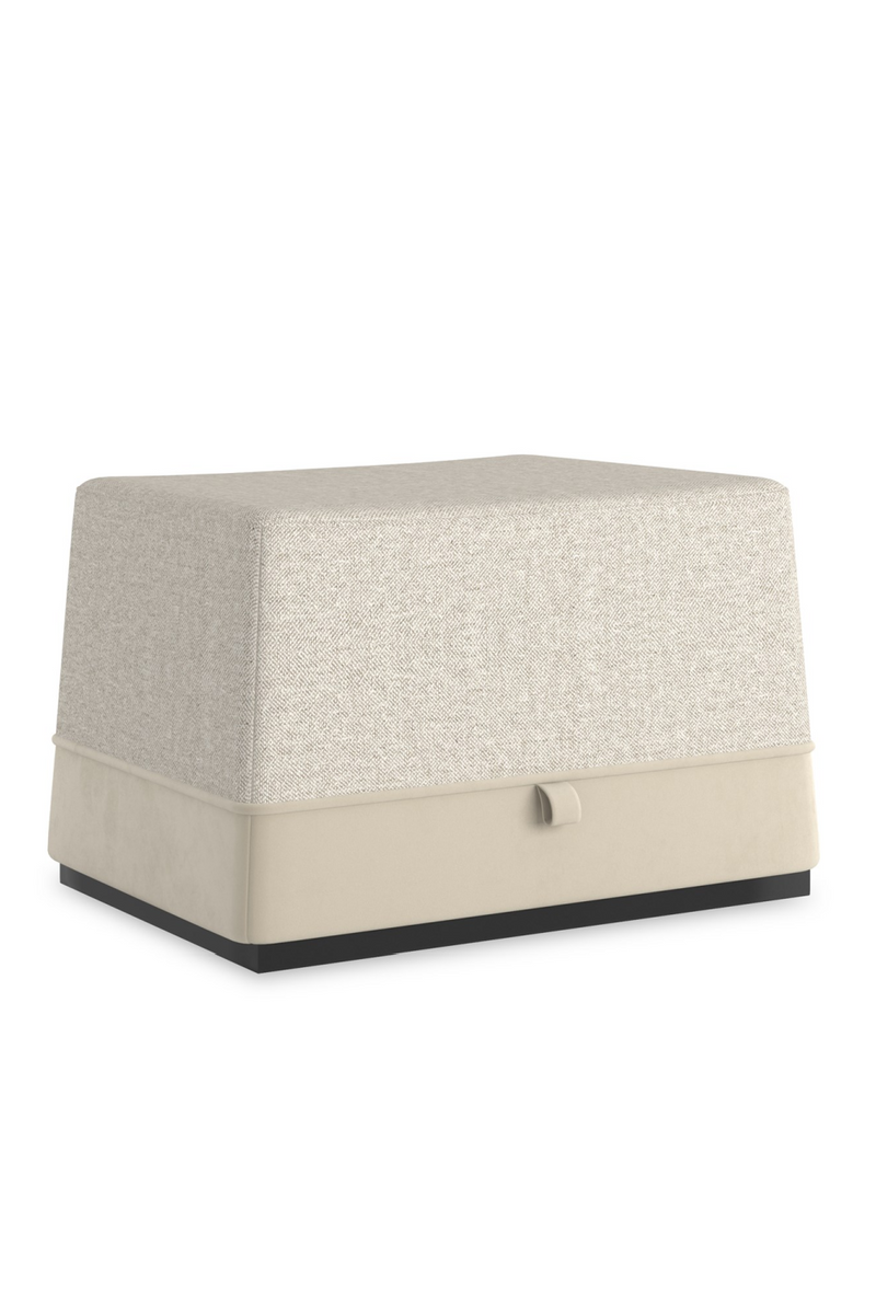 Pouf en tweed gris | Caracole Et Voila | OROA.fr