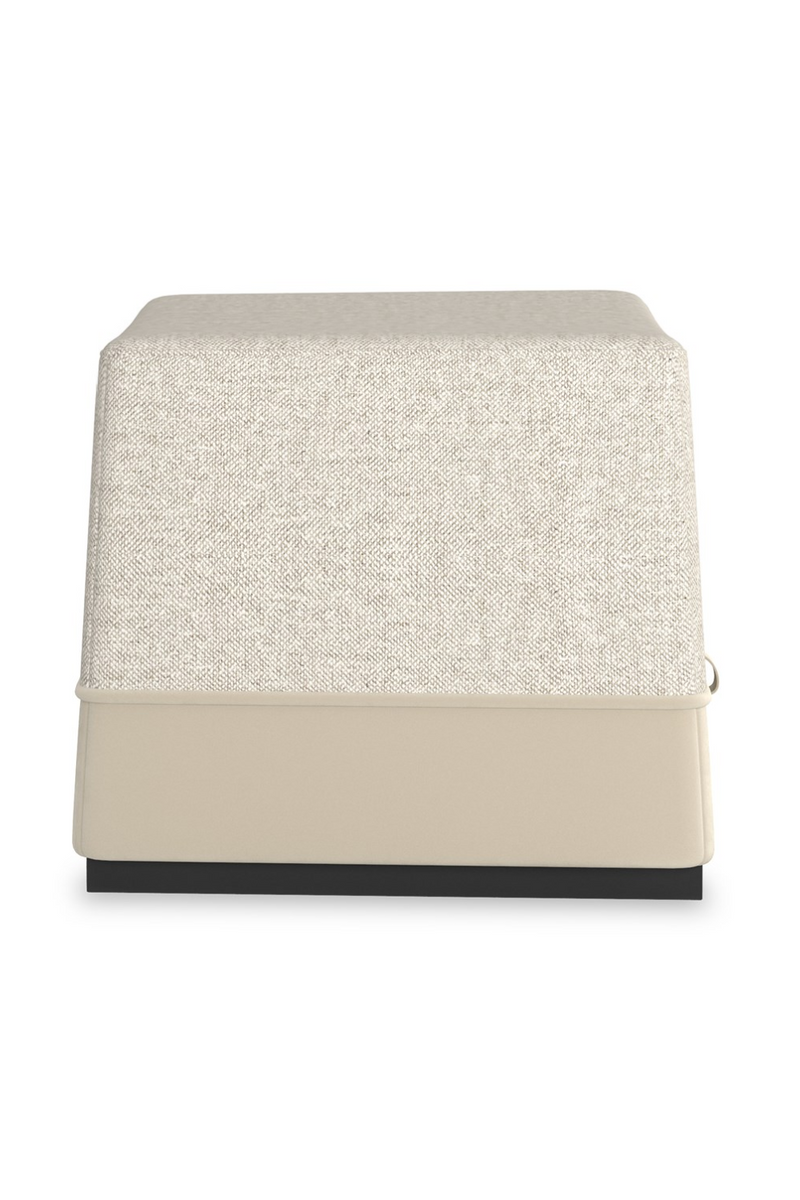 Pouf en tweed gris | Caracole Et Voila | OROA.fr