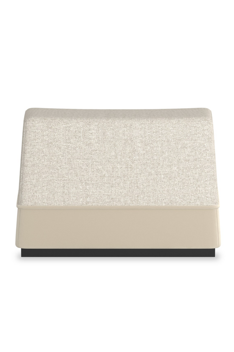 Pouf en tweed gris | Caracole Et Voila | OROA.fr