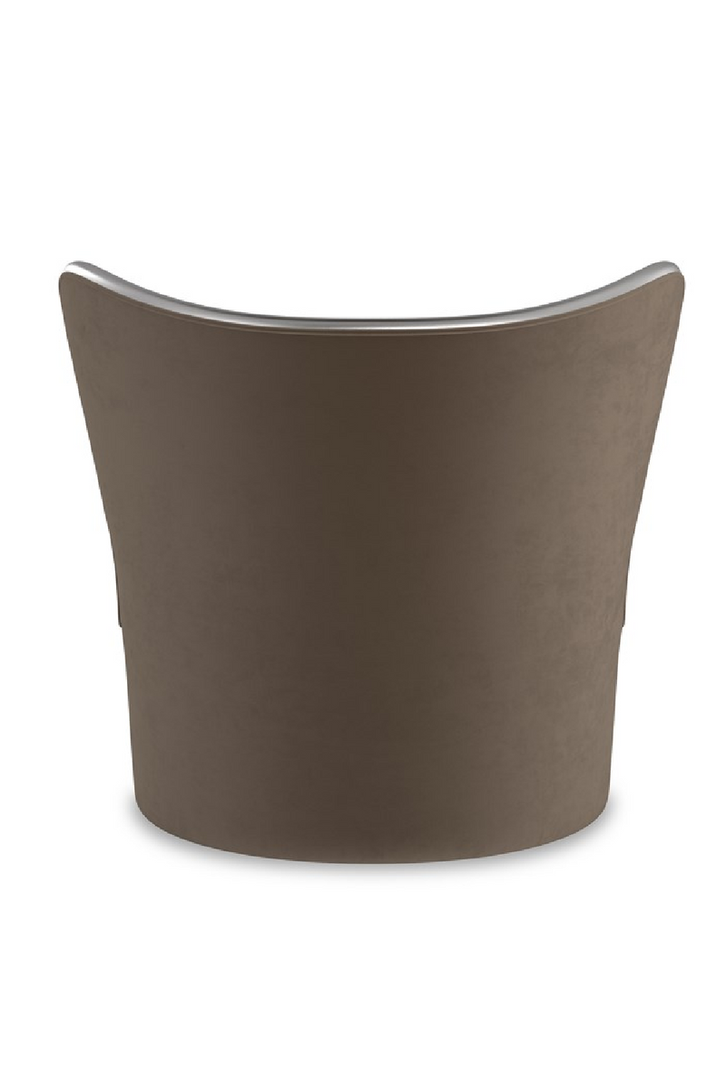 Fauteuil pivotant taupe foncé | Caracole Mariposa | OROA.fr