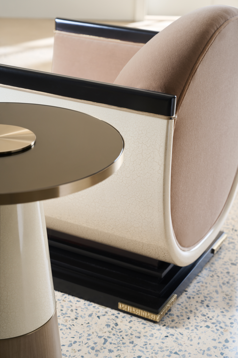Fauteuil d’appoint à cadre incurvé | Caracole Helena | OROA.fr