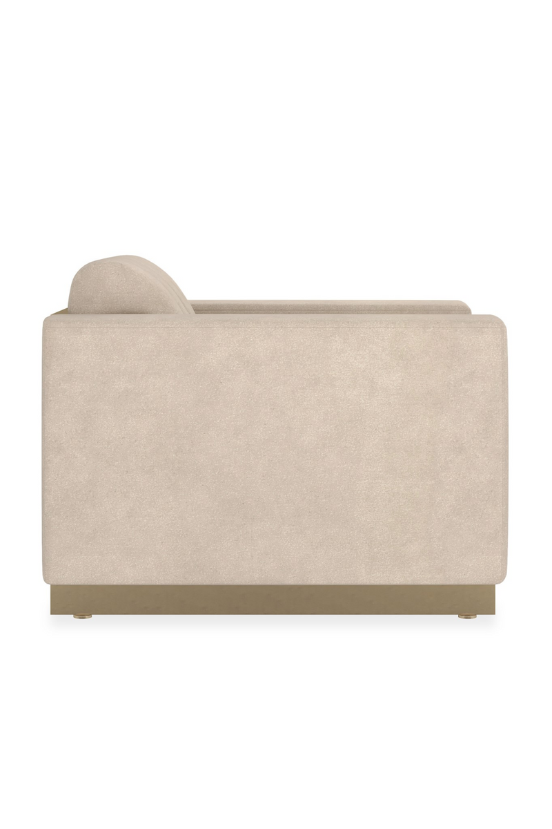 Fauteuil de detente creme a cannelures | Caracole Well Balanced | OROA.fr