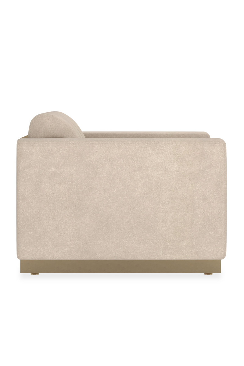 Fauteuil de detente creme a cannelures | Caracole Well Balanced | OROA.fr