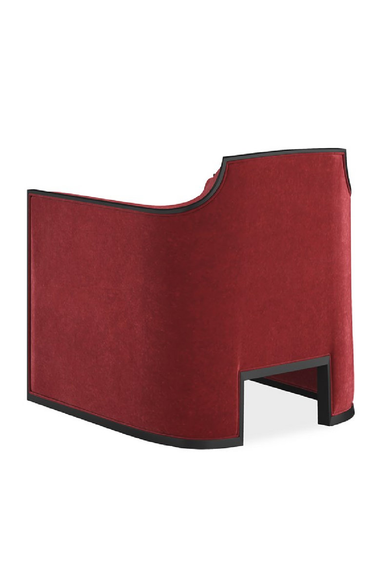 Fauteuil lounge angulaire en velours | Caracole The Cat's Meow | OROA.fr