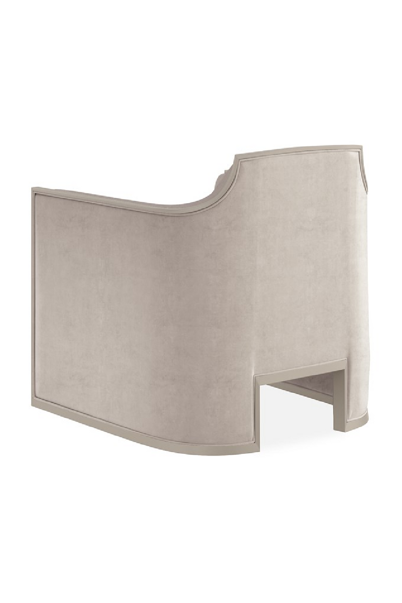 Fauteuil lounge angulaire en velours | Caracole The Cat's Meow | OROA.fr