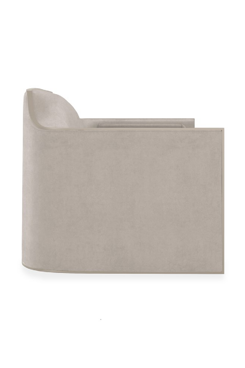 Fauteuil lounge angulaire en velours | Caracole The Cat's Meow | OROA.fr