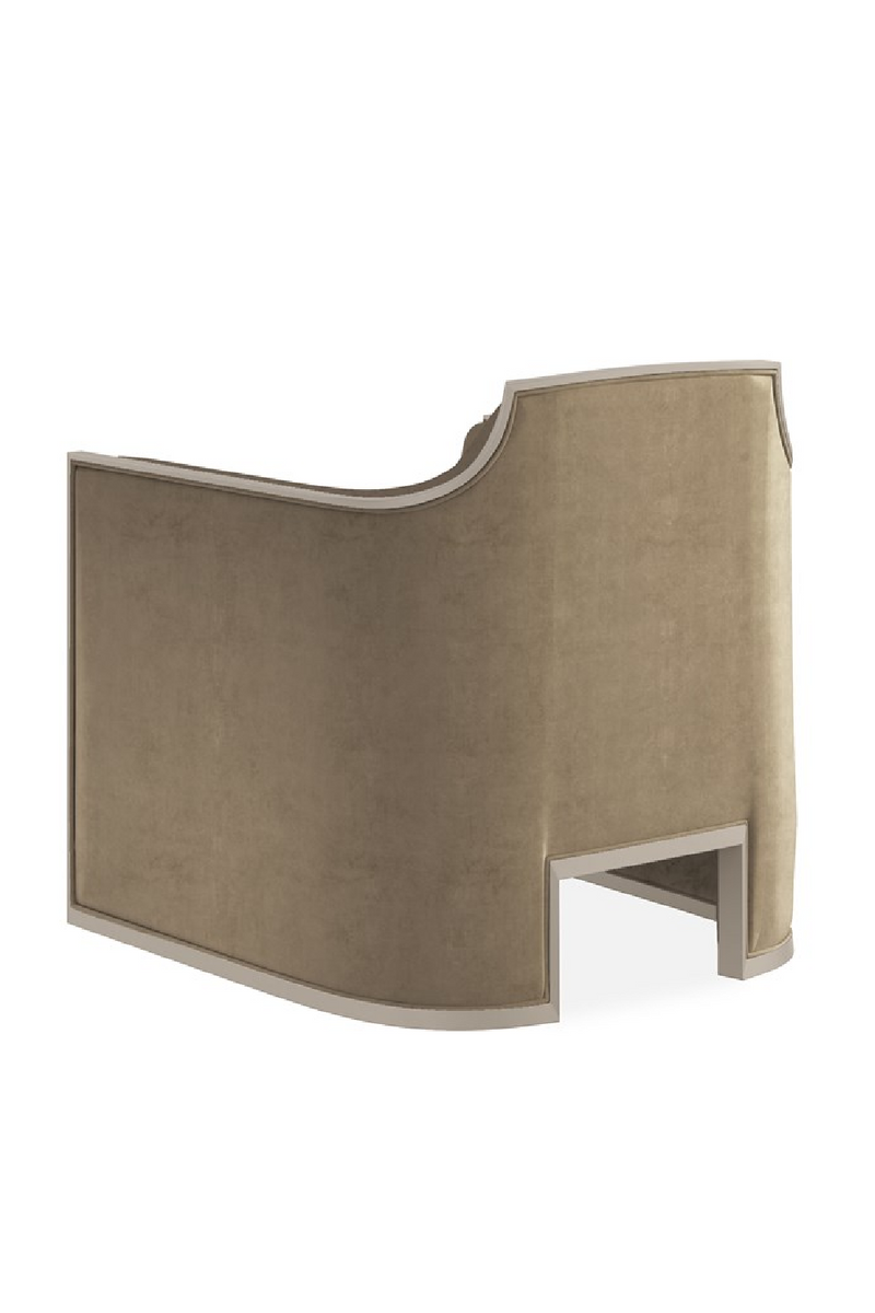 Fauteuil lounge angulaire en velours | Caracole The Cat's Meow | OROA.fr