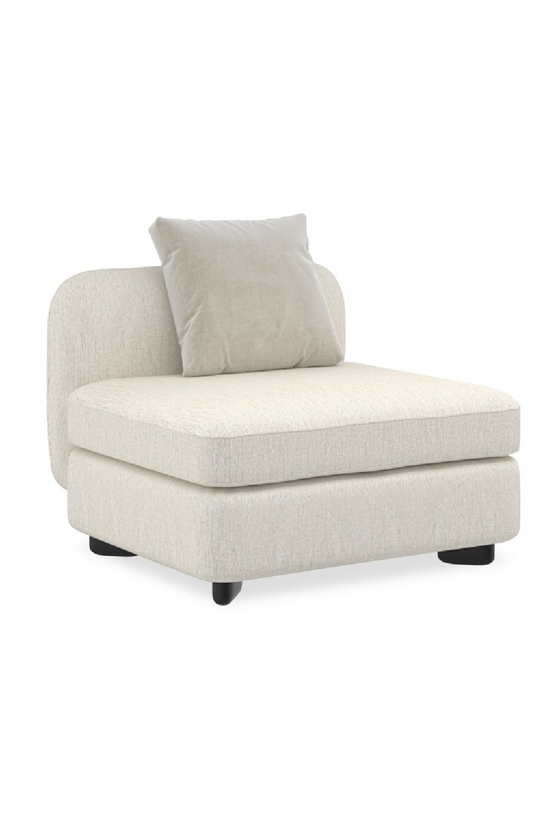 Fauteuil d’Angle en Lin Ivoire | Caracole Lumi | OROA.fr
