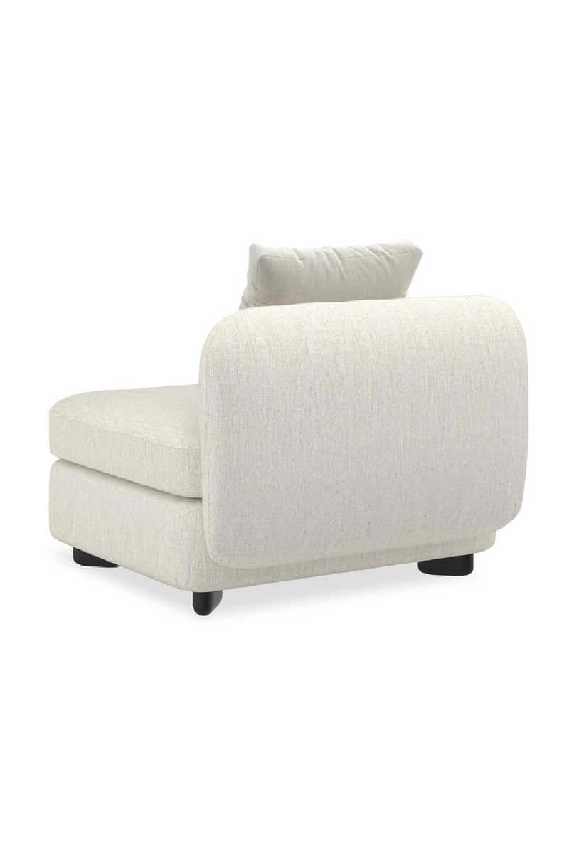 Fauteuil d’Angle en Lin Ivoire | Caracole Lumi | OROA.fr