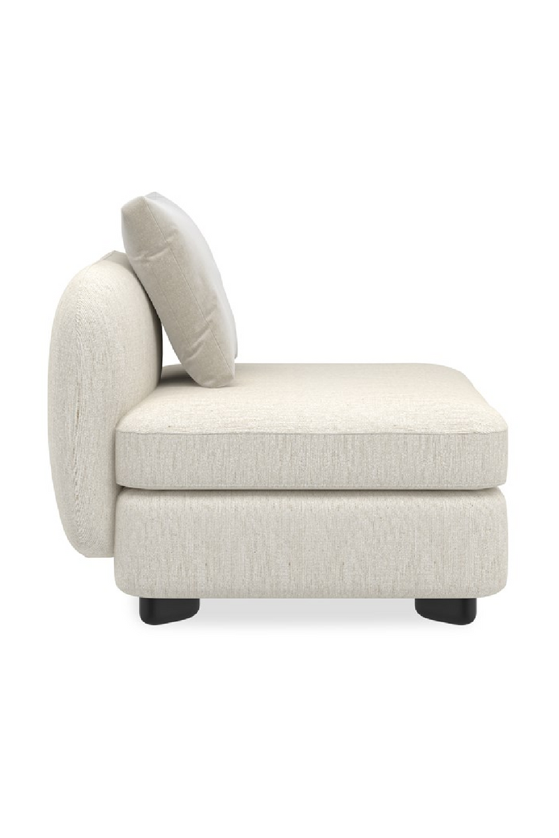Fauteuil d’Angle en Lin Ivoire | Caracole Lumi | OROA.fr