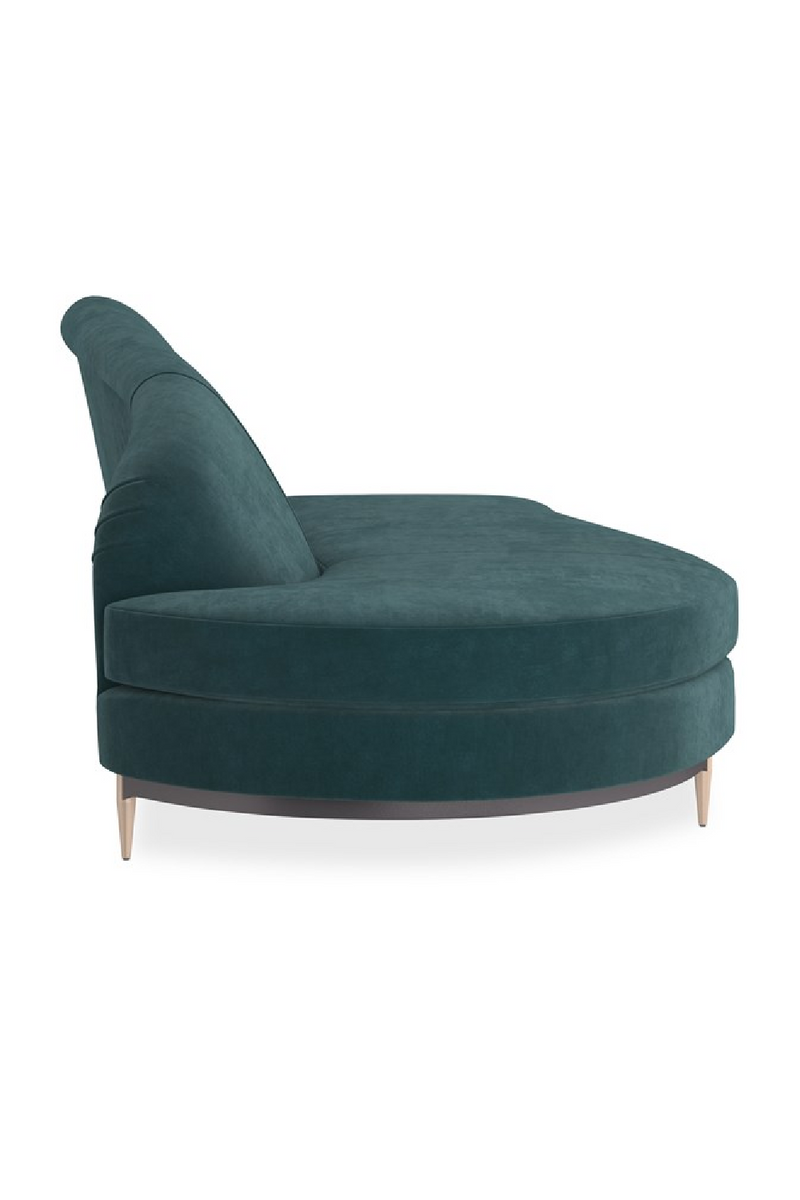 Canape d’Angle en Velours Vert | Caracole Three's Company | OROA.fr